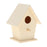 Crofta Wooden Bird House for Outside,Bird Nesting Box,Unfinished Paintable Style3