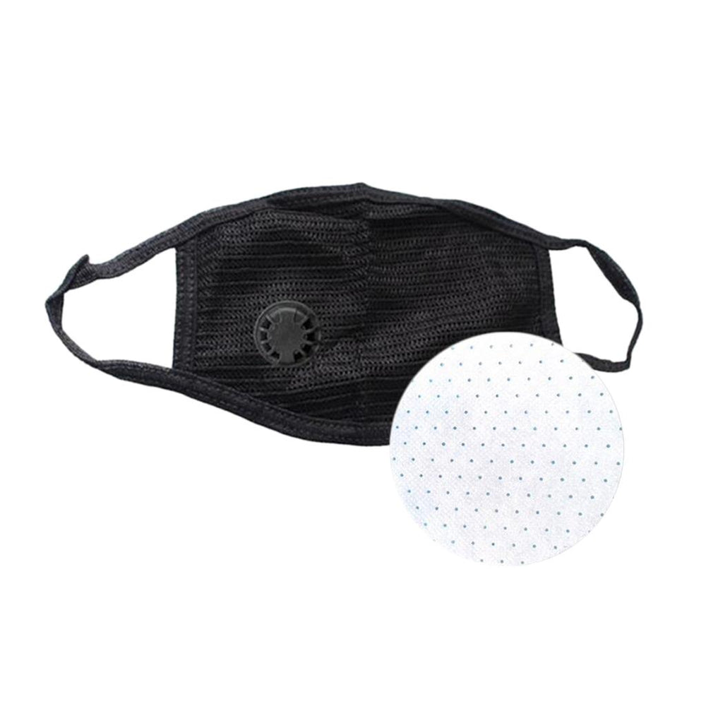 Crofta Antidust Adult Mouth Cover for Outdoor Activities Mask with Valve+Insert Pad