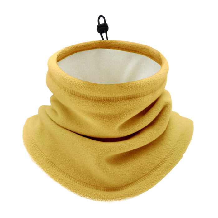 Winter Neck Warmer Gaiter Soft Gifts for Running Snowboarding Outdoor Sports Yellow