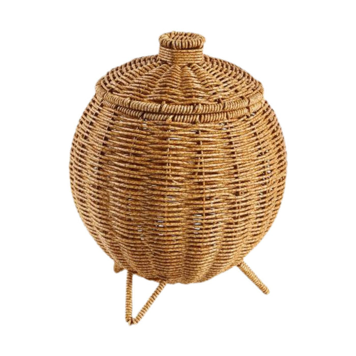 Crofta Handwoven Storage Baskets Artwork Woven Basket for Outdoor Living Room Table