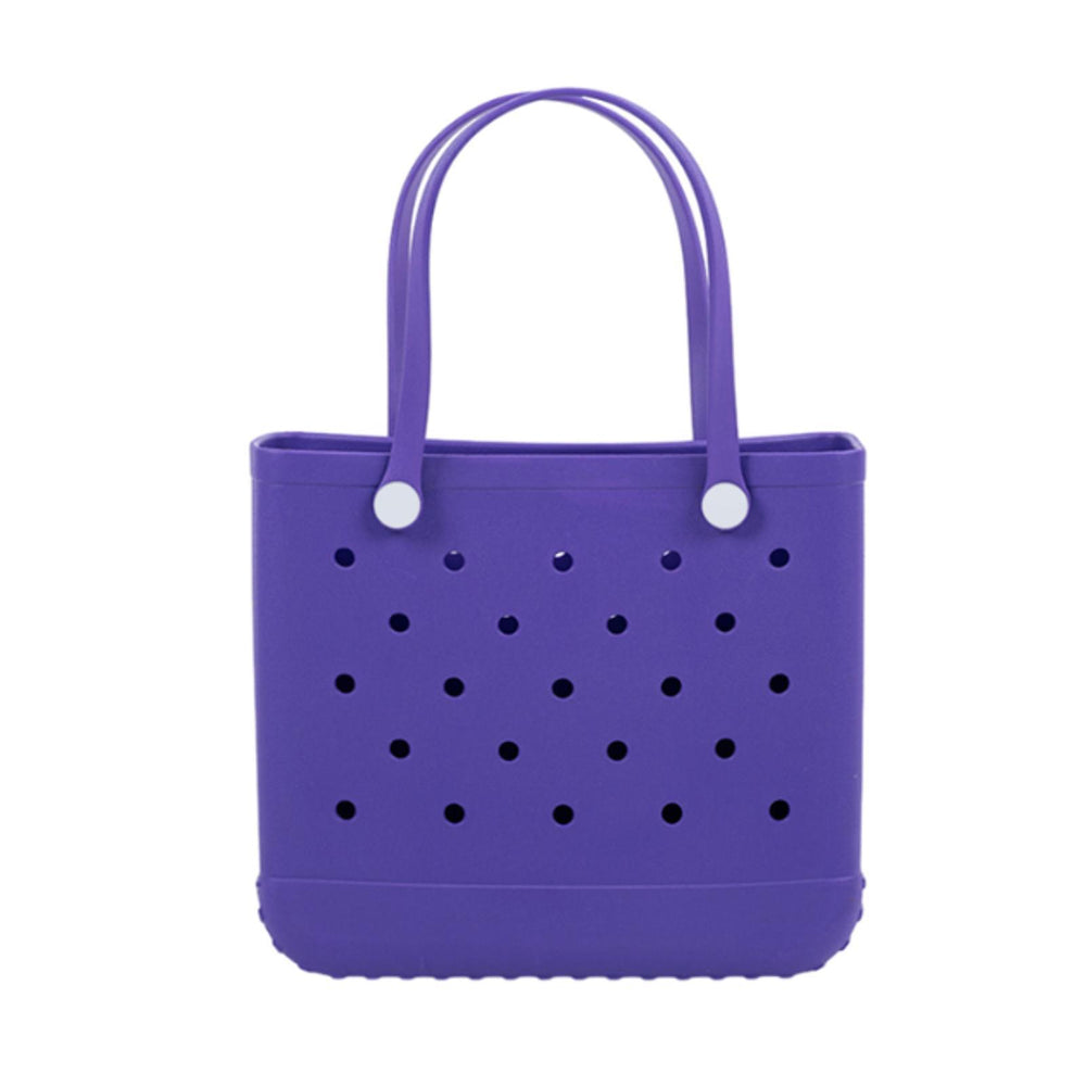 Beach Tote Bag Breathable Beach Handbag Organizer for Swimming Beach Outdoor Purple