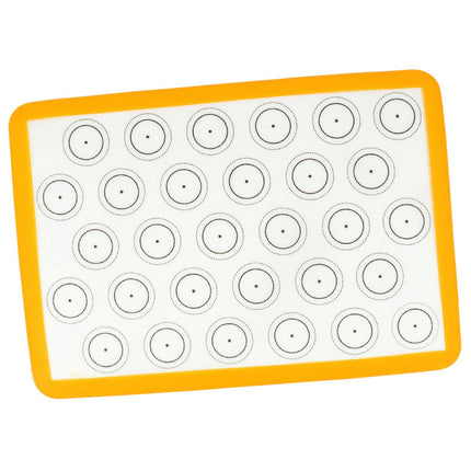 Crofta Food Grade Silicone Baking Mat Liners for Vegetables Bake Pans & Rolling yellow