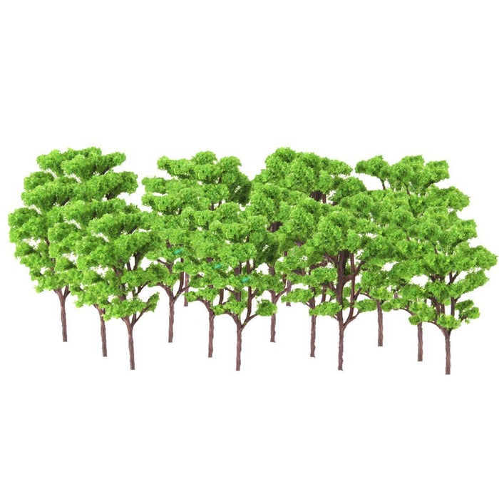 20pcs Light Green Layout Model Train Bombax Trees Forest Scale 1/150 8.3CM