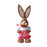 Crofta Woven Rabbit Toy Easter Rabbit Statue Office Photo Prop Straw Bunny Figurine Style L