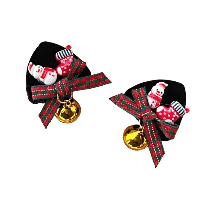 2 Pieces Christmas Hair Clips Women Hairpins for Halloween Party Fancy Dress Snowman