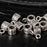 Crofta 10pcs Antique Silver Charm Hanger Beads