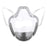 Crofta Clear Face Mask Cover Transparent Face Shield Reusable with Breathing Valve Grey