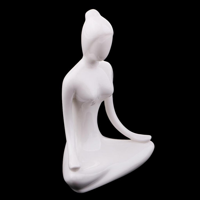 Crofta Yoga Pose Yoga Figurine Statue Meditation Yoga Collection Gifts for Collection Lovers