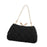 Crofta Evening Bag Clutch Wallet Kiss Lock Purse Handbag for Banquet Birthday Party Black