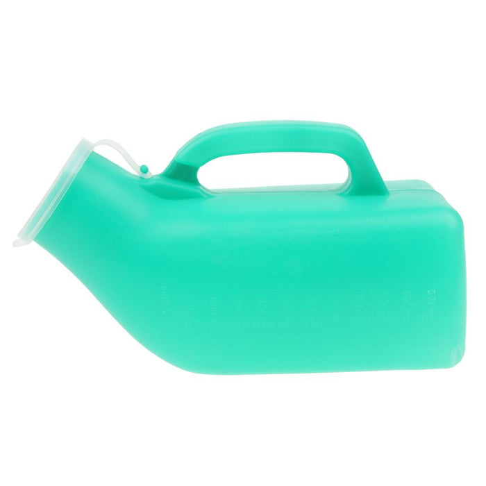 1000ml Elder Urinal Bottle Chamber Pot Emergency Toilet Pouch with Lid Green