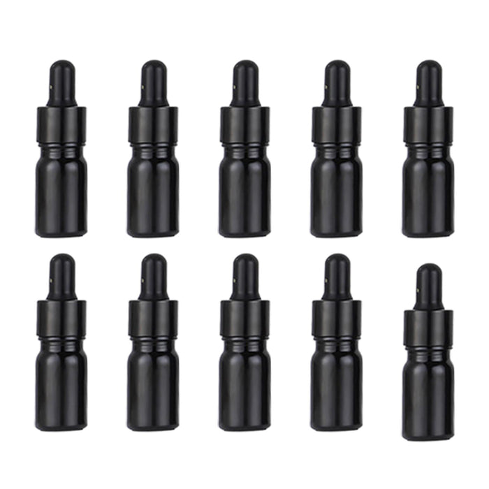 Crofta 10Pcs Mini Essential Oil Bottles Perfume Vial for Perfume Armatherapy Travel 5ml