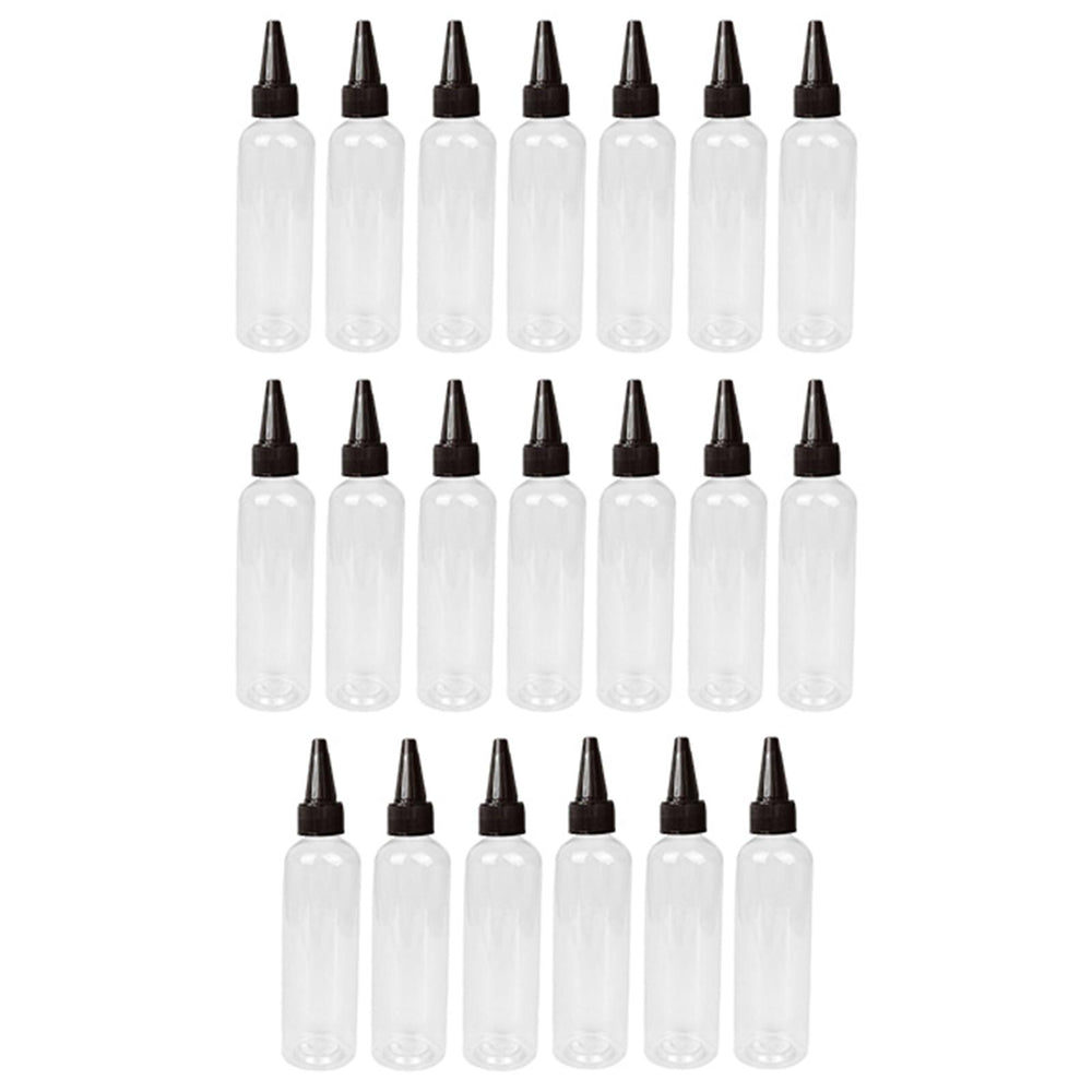 20 Pieces Water Bottles 120ml Squirt No Leakage Glue dressings Black Caps