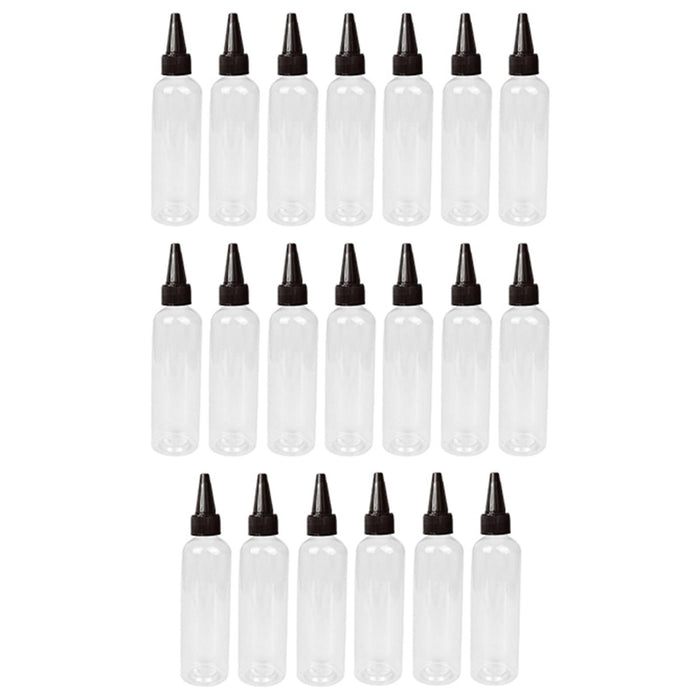 20 Pieces Water Bottles 120ml Squirt No Leakage Glue dressings Black Caps