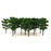 20pcs Dark Green Layout Model Train Bombax Trees Forest Scale 1/150 8.3CM