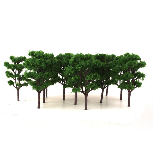 20pcs Dark Green Layout Model Train Bombax Trees Forest Scale 1/150 8.3CM