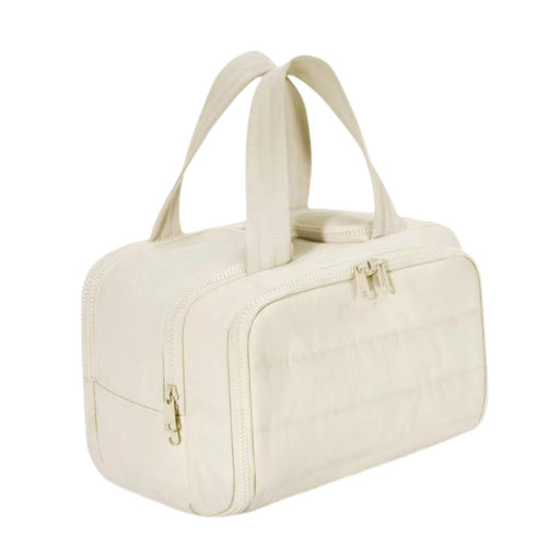 Crofta Make up Organizer Handbag Open Toiletry Bag for Trips Outdoor Sports Holiday White