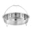 Stainless Steel Steamer Basket Raised Stand Durable Practical Steamer Insert 20cm