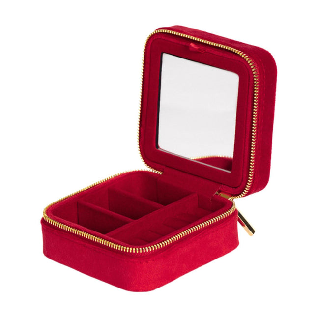 Crofta Jewelry Box Portable Desktop Jewelry Display Case for Earrings Watches Rings