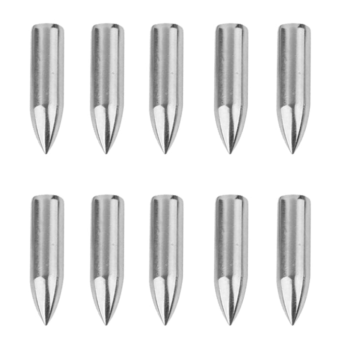 10pc 100gr  Design Steel Archery Arrow target Tip Practice Head Silver