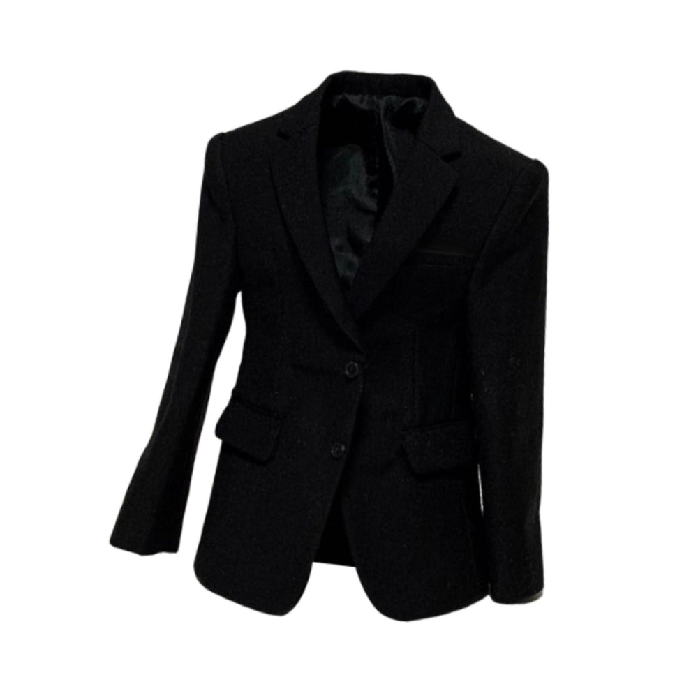 Crofta 1/6 Scale Figure Clothes Suit Coat Mini Fashion for 12inch Male Dolls Figure Black