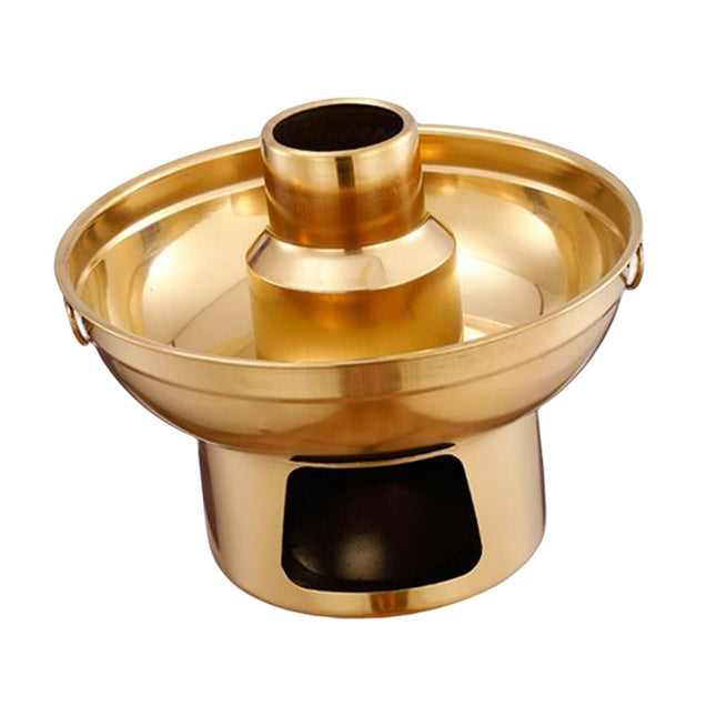 Crofta Old Beijing Hotpot Kitchenware Cooking Pot Traditional Chinese Small Hot Pot 20cm