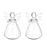 Crofta 2Pieces Hanging Glass Hydroponic Flower Vase Terrarium Container Angel Decor