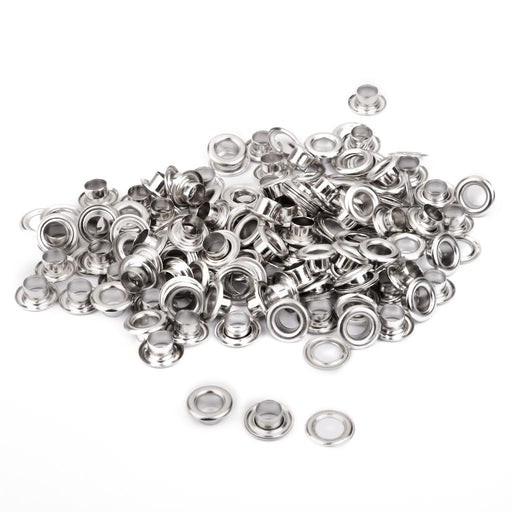 Crofta 100 Sets Eyelet Grommet Hole Rivets w/Lip