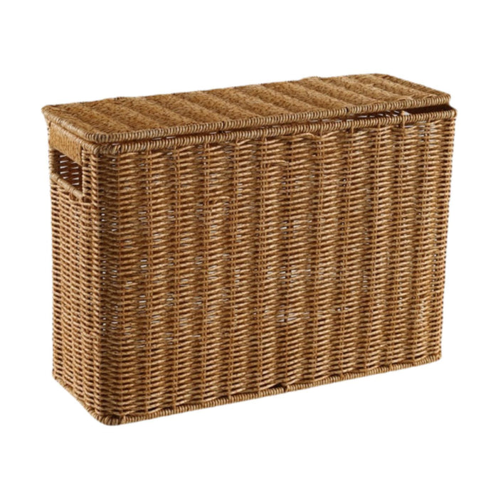 Crofta Magazine Basket Storage Bins Narrow Basket Bin for Bathroom Clothing Kitchen L