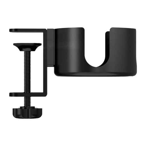 Crofta Desk Cup Holder Clip on Table Cup Holder for Water Bottle Beach Workstations Black