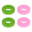 Crofta 2 Pairs Anti Slip Silicone Ear Hooks Holder for Glasses Green Pink