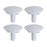 4 Pieces Kitchen Sink Tap Hole Cover Blanking Plug for Hotel Kitchen Bathtub White