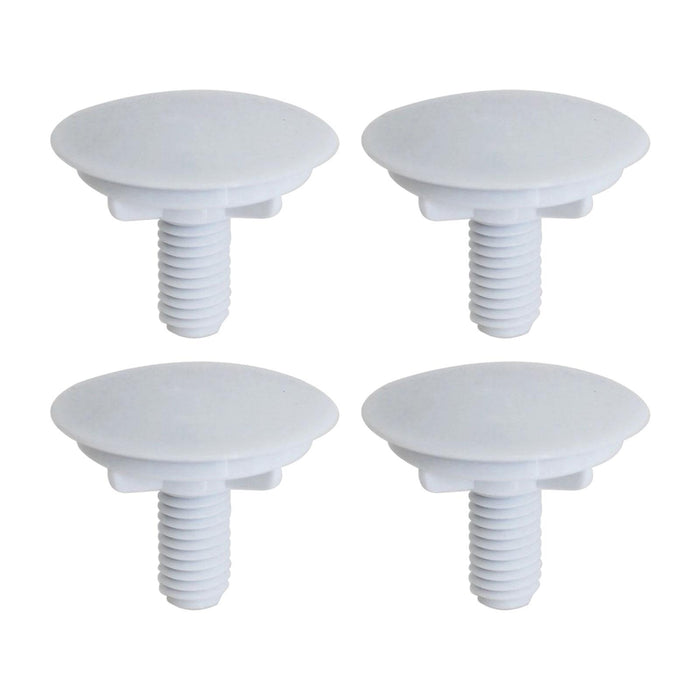 4 Pieces Kitchen Sink Tap Hole Cover Blanking Plug for Hotel Kitchen Bathtub White