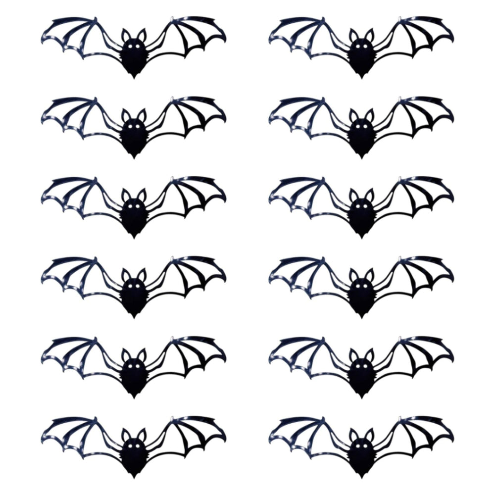 Crofta 12 Pieces Halloween Stickers 3D Bat Sticker for Wall Corner Playroom Offices