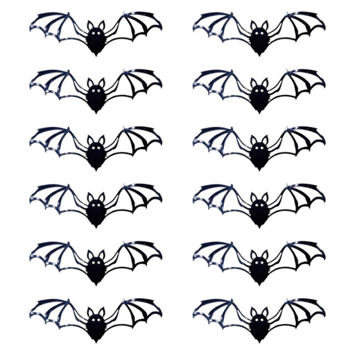 Crofta 12 Pieces Halloween Stickers 3D Bat Sticker for Wall Corner Playroom Offices