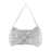 Women Evening Clutch Bag Female Underarm Bag for Weddings Commuting Birthday Silver