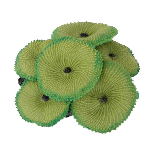 Crofta Artificial Coral Plant Fake Soft Ornament Decor For Aquarium Fish Tank Green