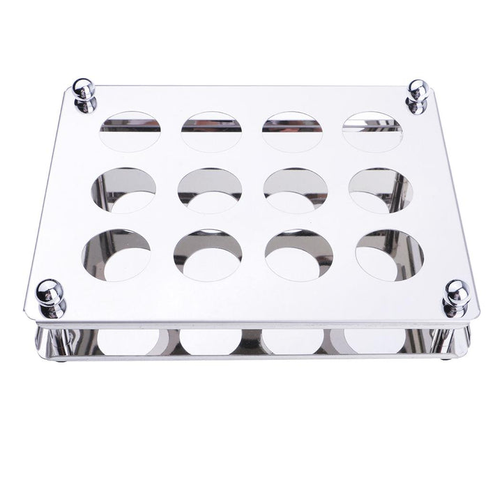 Crofta 12 Holes/6 Holes Liquor Cup Holders Wine Racks Stainless Steel Wine Rack  #2