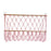 Wall Hanging Net Toy Storage Organizer Durable Handwoven Plush Toy Organizer Pink