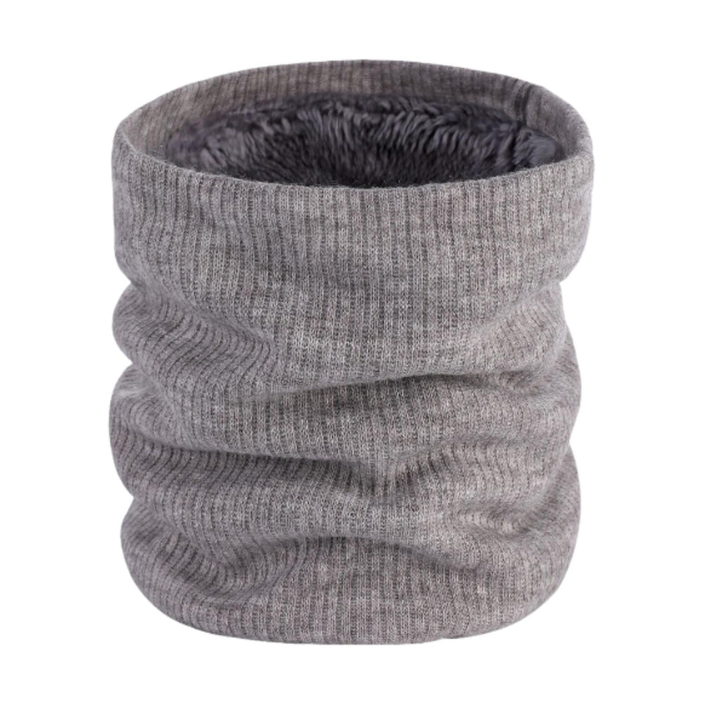 Crofta Winter Neck Warmer Women Men Thermal Snood for Snowboarding Bicycling Biking Light Gray