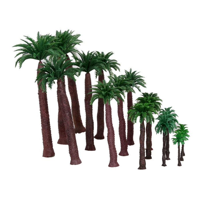 18pcs Multi Gauge Model Coconut Palm Trees HO O N Z Scale Scenery