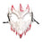 Halloween Skull Mask Creative Face Mask for Role Playing Night Club Festival White