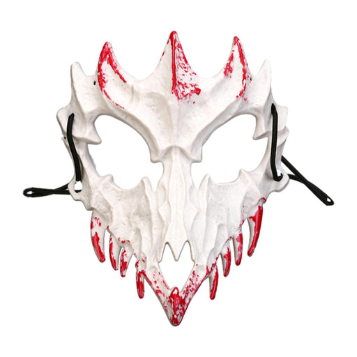 Halloween Skull Mask Creative Face Mask for Role Playing Night Club Festival White