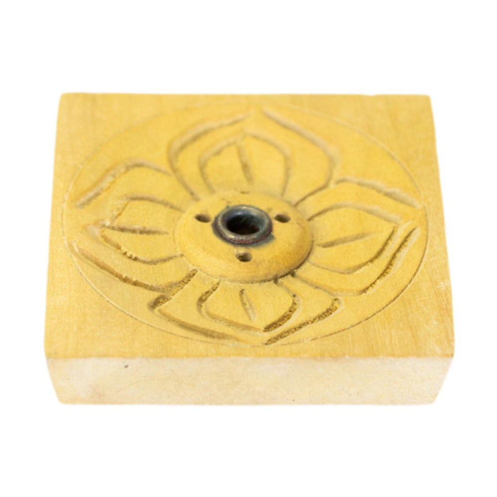 Crofta Incense Holder Censer Lotus Incense Burner Plate for Bedroom Fireplace Hotel Square