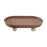 Crofta Wooden Serving Tray Organizer Wooden Pedestal Stand for Counter Vanity Fruit 12x20x5cm Brown