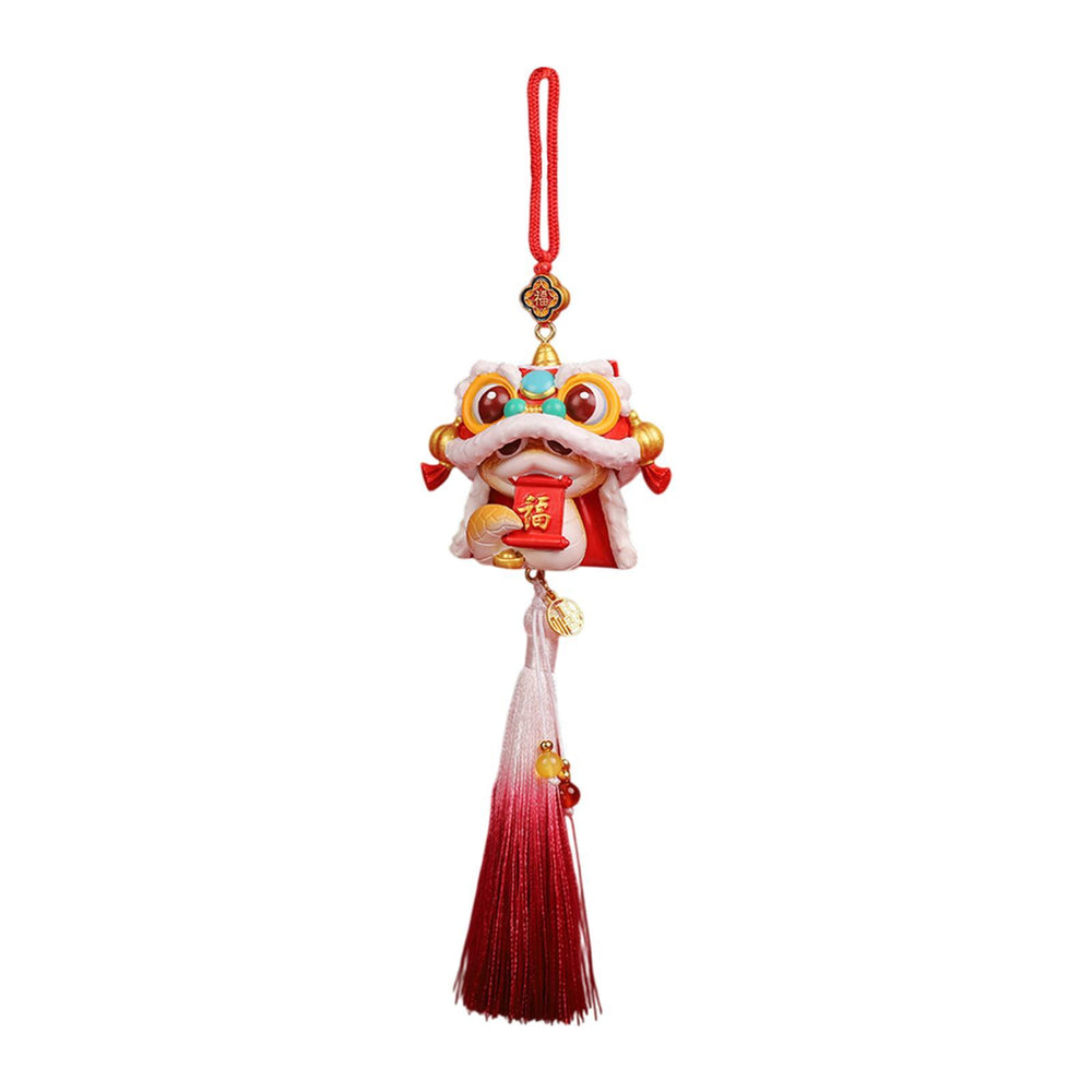 Crofta Year of The Snake Car Ornament 2025 Chinese Lunar New Year Hanging Ornament Red Tassel