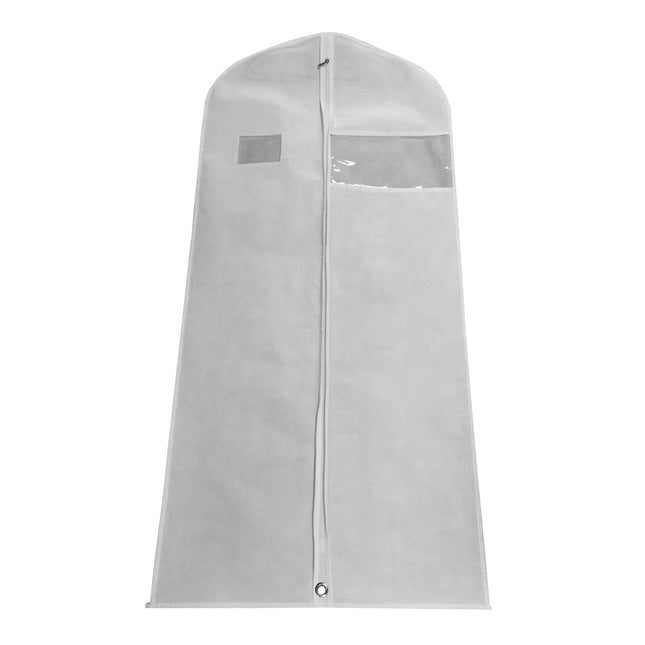 Crofta Hanging Garment Bags Dress Bag Dustproof Bag Men Suits Cover for suits Shirts White 130cm