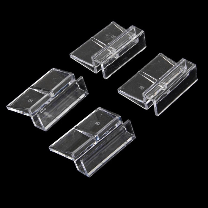 Crofta 4Pcs Aquarium Fish Tank Plastic Clips Glass Cover Strong Support Holders 8mm