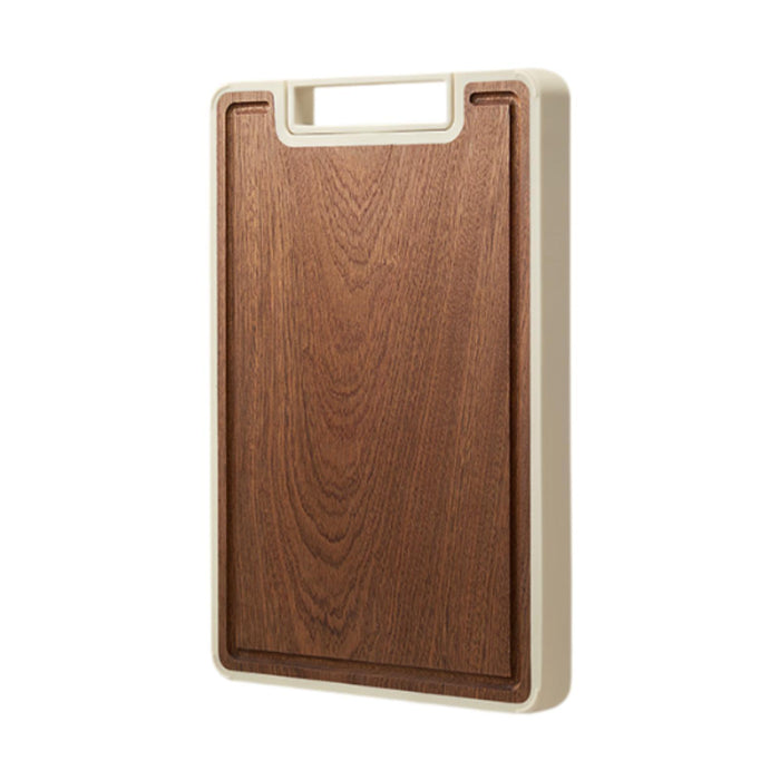 Crofta Wood Cutting Board for Kitchen Portable Chopping Board for Meat Fruits Bread