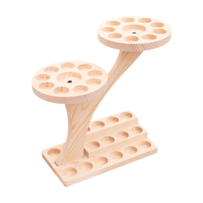 Crofta Wooden Essential Oil Display Holder Multi Layer Essential Oil Display Holder