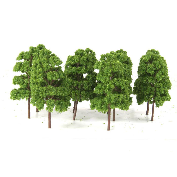 20Pcs Model Abies Holophylla Tress Train Railroad Scenery 1:150 Light Green